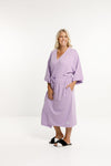 Long Robe - Violet with White Trim and Wings