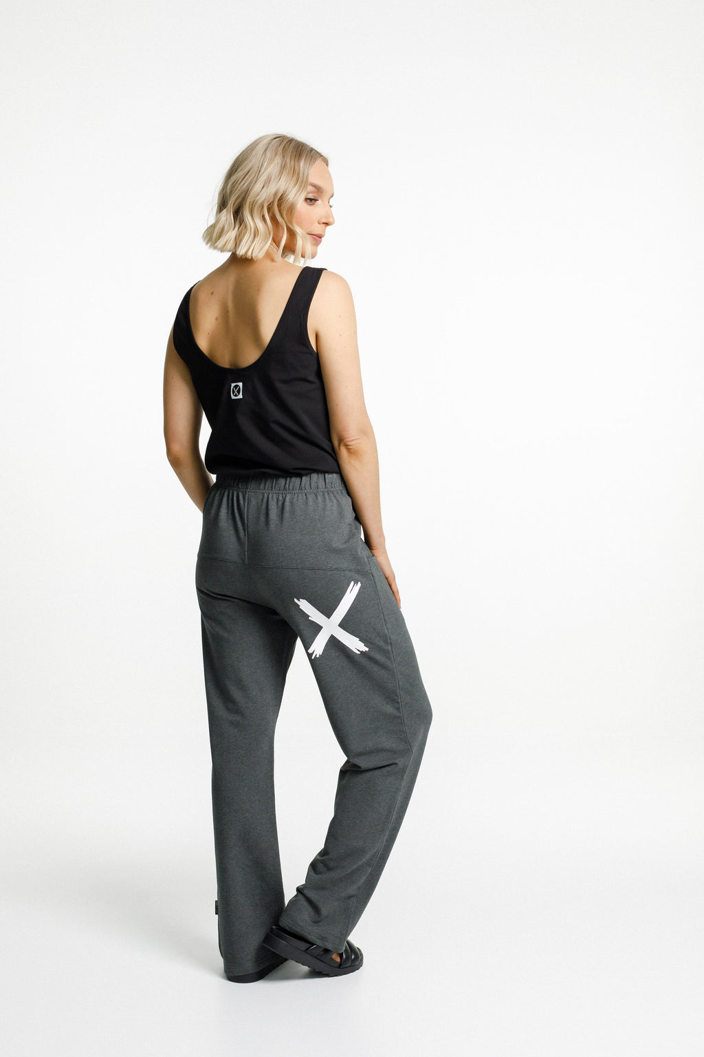 Avenue Pants - Winter Weight - Charcoal with White X